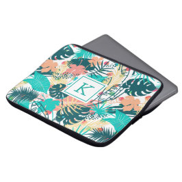 Lush tropical löv collage laptop fodral