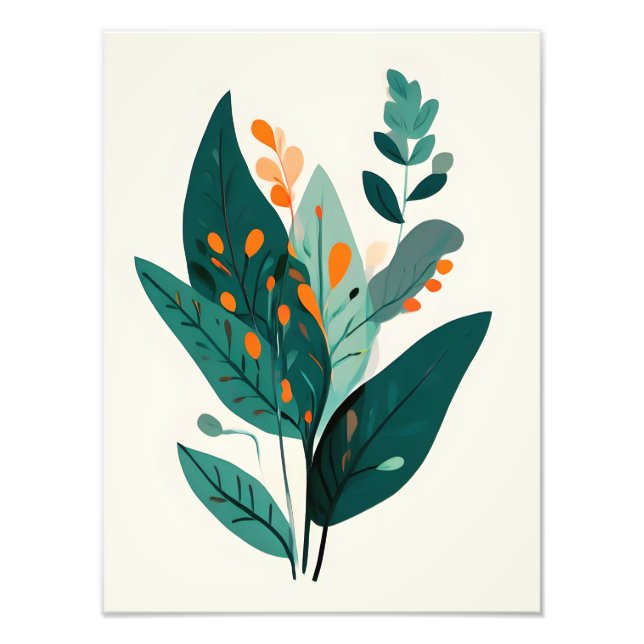 Lush Tropical Paradise Art Print Fototryck (Framsidan)