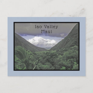 LUSH VERDANT GRÖNT IAO VALLEY IN MAUI VYKORT