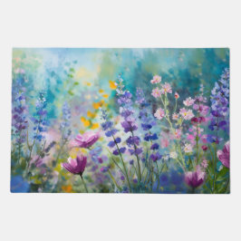 Lush Vibrant Floral Welcome Rug 