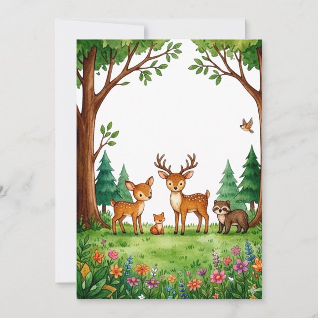 Lush Woodland Meadow Illustration (Framsida)