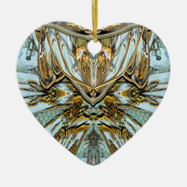 LushFlow Elegant Dam Julgransprydnad Keramik (Framsidan)