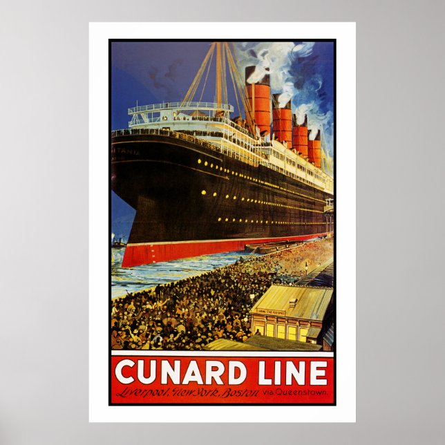 Lusitania Departing Poster (Framsidan)