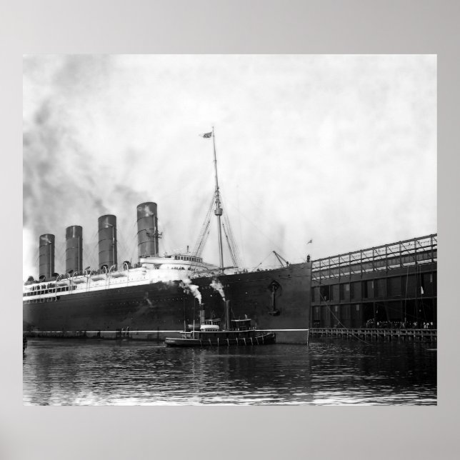 Lusitania Docking Poster (Framsidan)