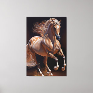 Lusitano Horse-Oil Paint Canvastryck