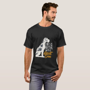 Lusj och Cute Great dane Hund älskare T Shirt