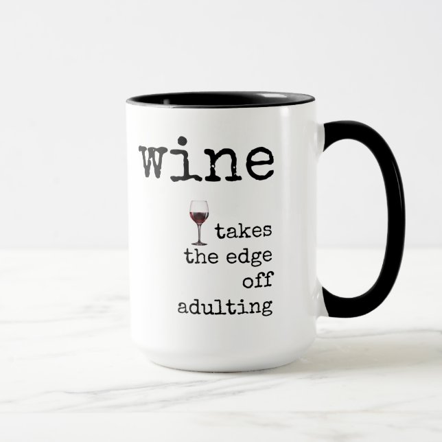 Lusj, Vin-citatet, kaffe Mugg (Höger)