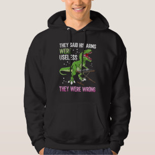 Luslös Arm T Rex Pianist Hoodie