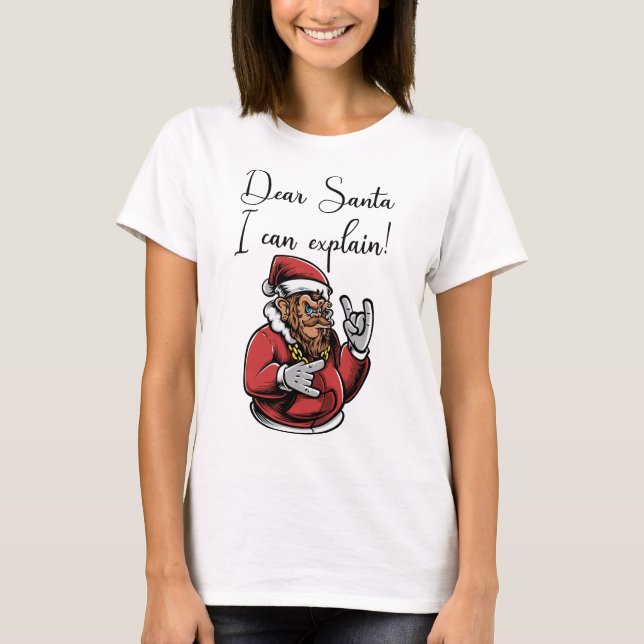 Luslustig apa, min kära.. t shirt (Framsida)