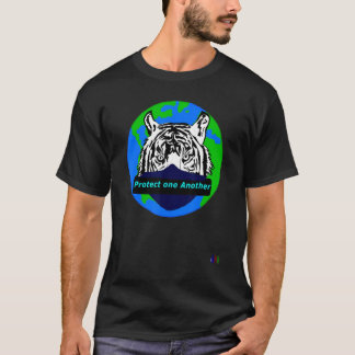 Lusmarty skyddar varandra med Ansikte masktigern T Shirt