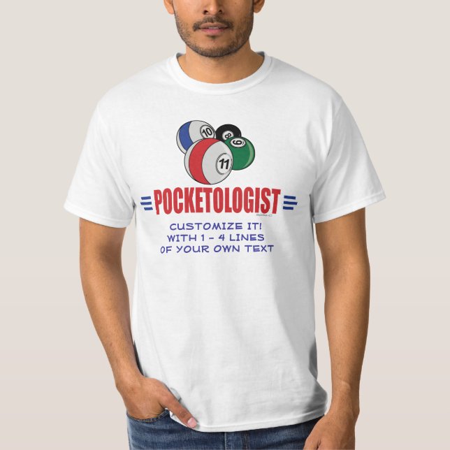Lusna Billiards, Bassäng Tee Shirt (Framsida)