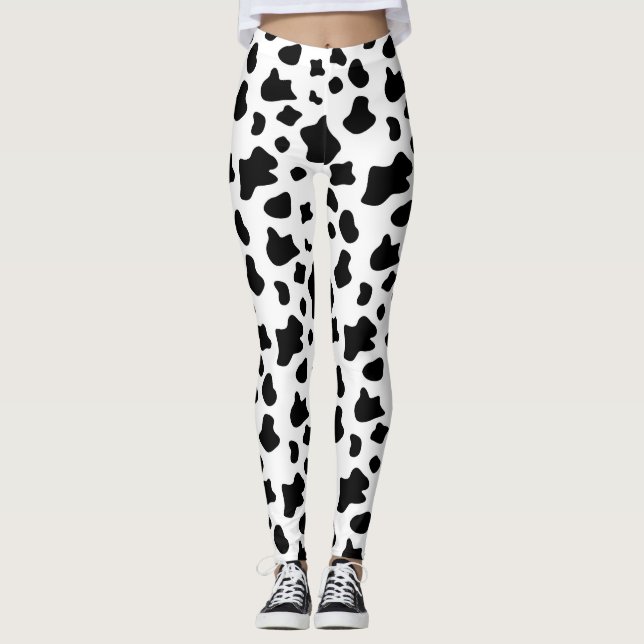 Lusna kospadar, mönster, tematkläder av animaliskt leggings (Framsida)