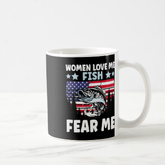Lusna kvinnor Kärlek jag fiskar fruktar mig Manar Kaffemugg