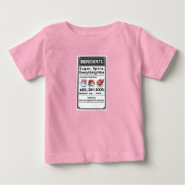 Lusnig flicka Ingredient Label Simple Halloween T Shirt