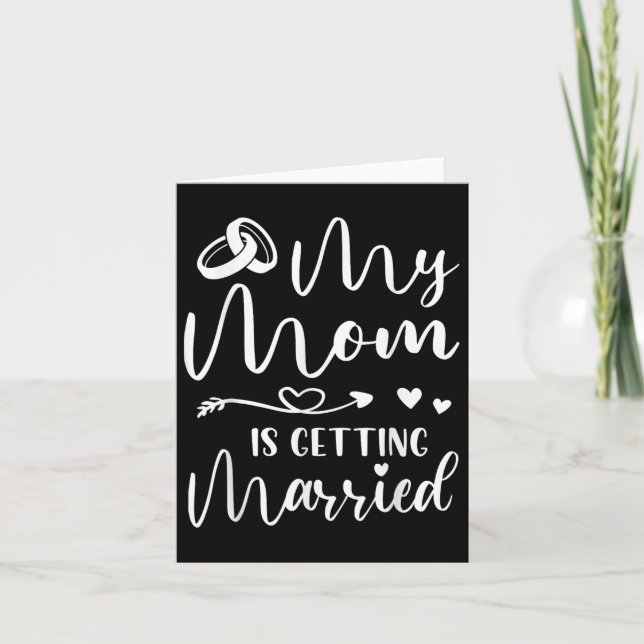 Lusny Bröllop Joke My Mamma är Gifta sig Coola Kort (Framsida)
