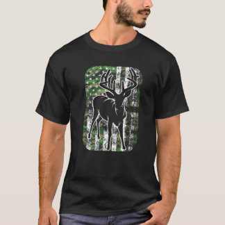 Lusny Camouflage American Hjort Hunting Gift åt mi T Shirt