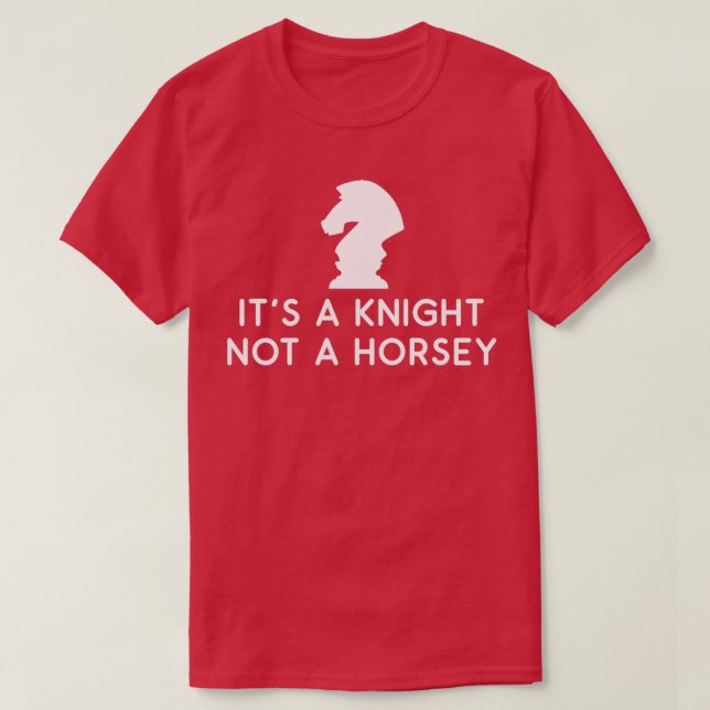 Lusny Chess sin Knight inte en Horsey T Shirt (Design framsida)