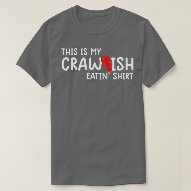 Lusny CrawfishCajun Älskare Gift Whos din Crawpapp T Shirt (Design framsida)