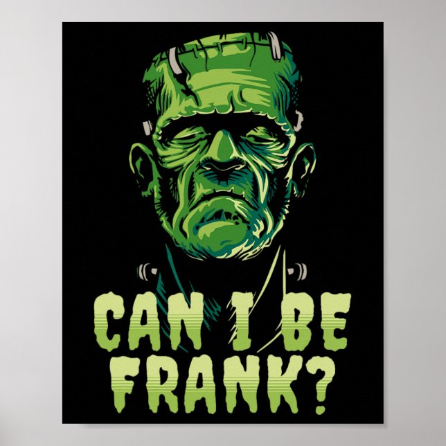 Lusny Frankenstein kan jag vara Frank Halloween-sk Poster (Framsidan)
