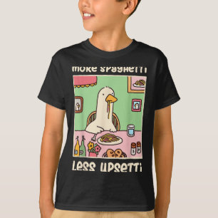 Lusny Goose Meme Humor som säger mer spaghetti min T Shirt