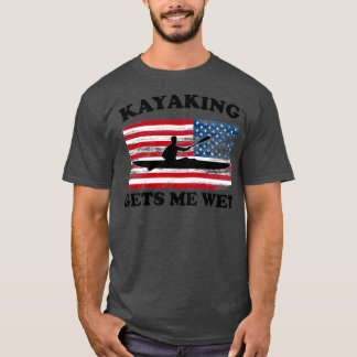 Lusny Kayaking Älskare Gift Kayaking ger mig Blöt T Shirt