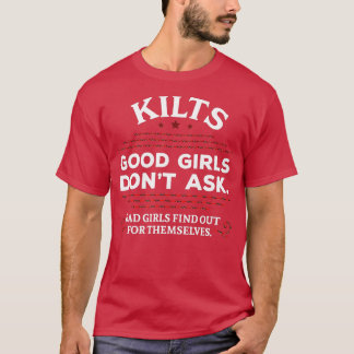 Lusny Scottish Kilts Bra Girls Dont Ask Skottland T Shirt