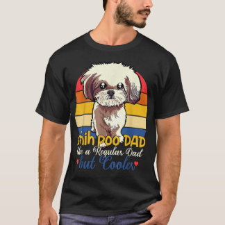 Lusny Shih Poo Pappa som ett vanligt Pappa men kol T Shirt