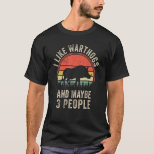 Lusny Warthog Design Art Graphic Warthogs Zoo Anim T Shirt