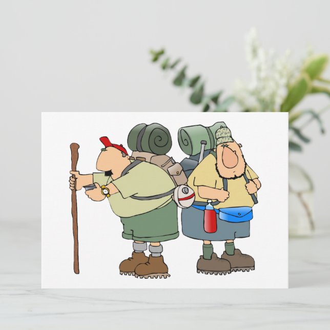 Lusnyanskare utomhus Äventyr Camping Humor Inbjudningar (Stående Fram)