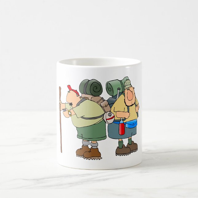 Lusnyanskare utomhus Äventyr Camping Humor Kaffemugg (Skapare uppladdad)