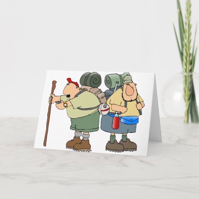 Lusnyanskare utomhus Äventyr Camping Humor Kort (Framsida)