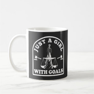 Lusnyare advokat Student, bara en flicka med Goals Kaffemugg