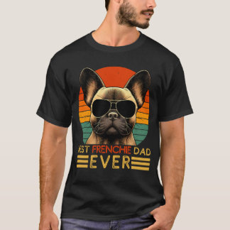 Lusnyare bästa Frenchie Pappa Fransk Bulldog Owner T Shirt