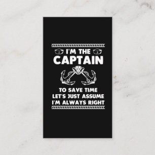  Lusnyare båtkapten Humor Boot Joke Sailor Visitkort