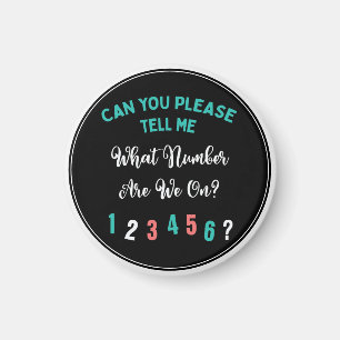 Lusnyare Bunco Player - nummer modern typografi Magnet