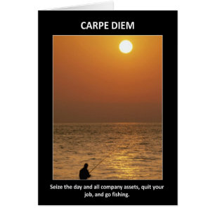 Lusnyare Carpe Diem eize Day Hälsningskort