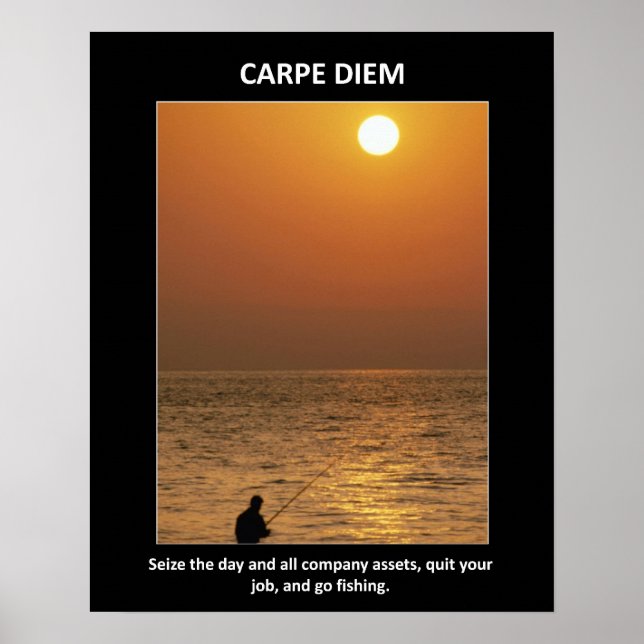 Lusnyare Carpe Diem eize Day Poster (Framsidan)