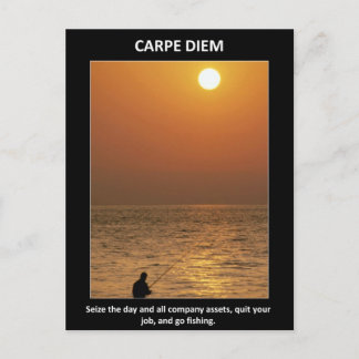 Lusnyare Carpe Diem eize Day Vykort