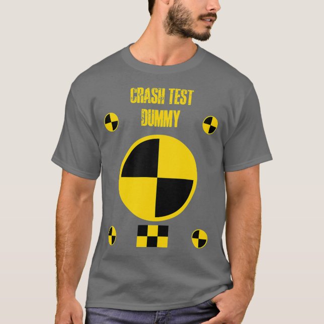 Lusnyare Crash Test Dummy Last Minute Halloween T Shirt (Framsida)