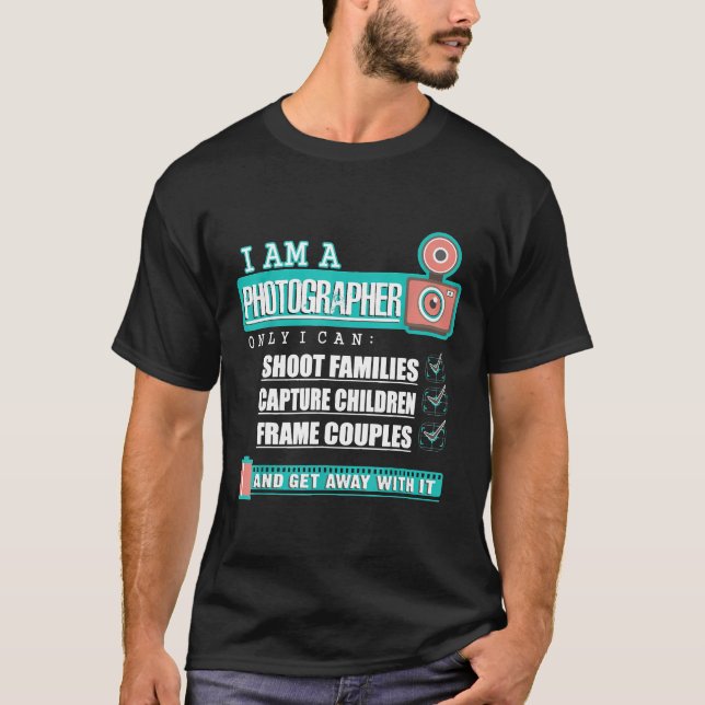 Lusnyare fotografpresenter T Shirt Camera Älskare  (Framsida)