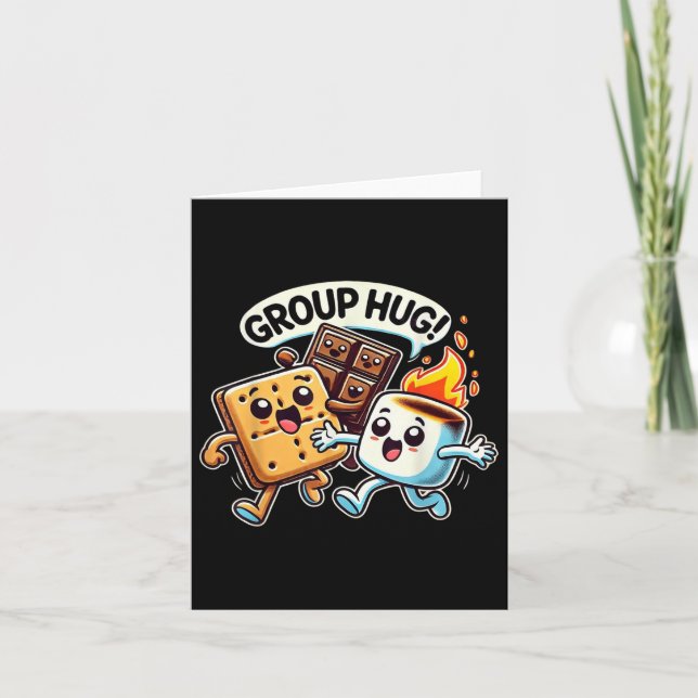 Lusnyare grupp Hug Marshmellow Smores Outdoor Camp Kort (Framsida)