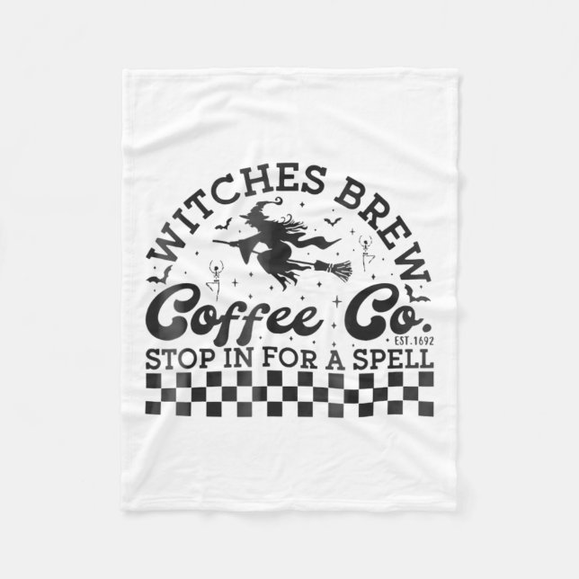 Lusnyare Halloween Witches Brew Coffee Co Stop for Fleecefilt (Framsidan)
