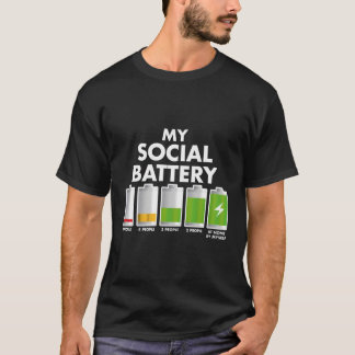 Lusnyare introduktion Ge mitt Social-batteri till T Shirt