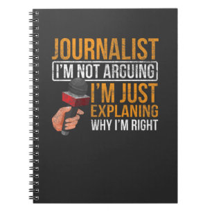 Lusnyare journalistjobb Sarcasm News författare R Anteckningsbok