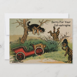 Lusnyare katter av Louis Wain-mallen för mottagnin