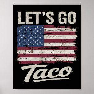 Lusnyare Låt oss Taco Shirt Låt oss Taco Manar Kvi Poster