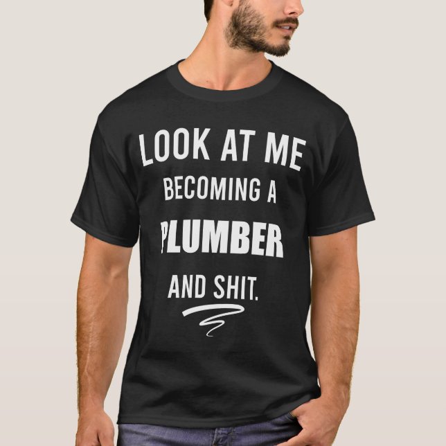 Lusnyare Plumber T Shirt Plumber Gift Plumbers Shi (Framsida)