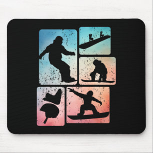 Lusnyare Snowboarding Älskare Snowboarder Winter S Musmatta