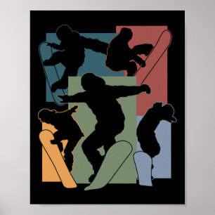 Lusnyare Snowboarding Älskare Snowboarder Winter S Poster