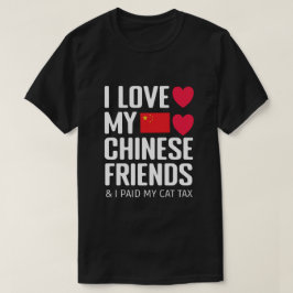 Lusnyare Social Media I Kärlek kinesiska vänner Ka T Shirt